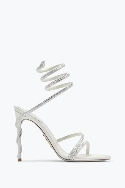 René Caovilla Margot Crystal Ivory Sandal 105