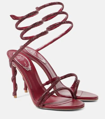 RENÉ CAOVILLA MARGOT EMBELLISHED SANDALS