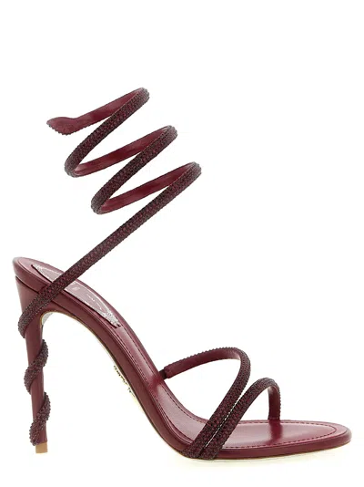 René Caovilla Margot Heel Sandal In Multi
