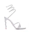 René Caovilla Stiletto High Heel Sandals In Grey