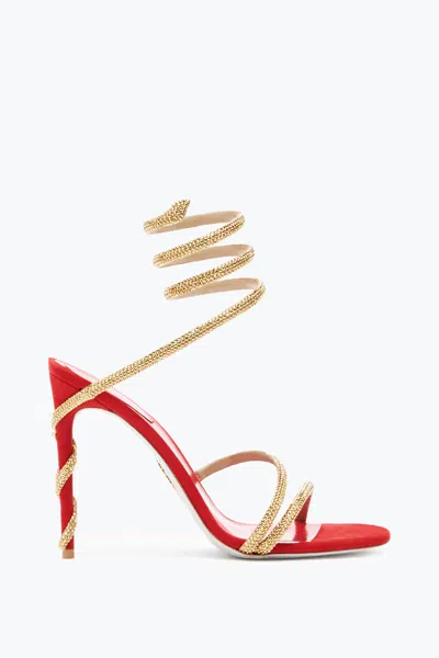 René Caovilla Margot Red Jewel Sandal 105
