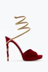 René Caovilla 90mm Snake-strap Sandals