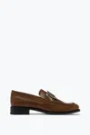 René Caovilla Morgana Brown Loafer With Silver Crystal 20
