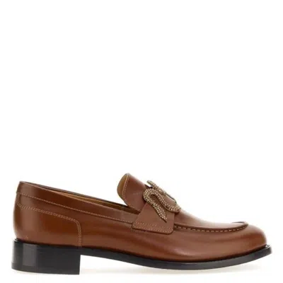 RENÉ CAOVILLA RENE CAOVILLA MORGANA LEATHER LOAFERS