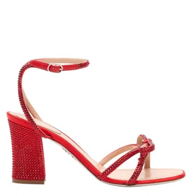 René Caovilla Rene Caovilla Nicole 80 Block-heel Sandals In Red