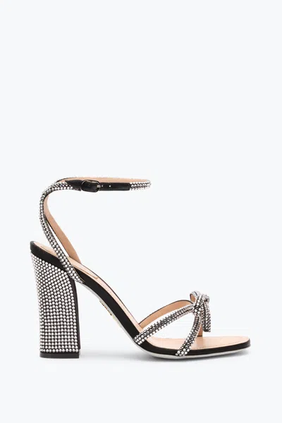 René Caovilla Nicole Black Sandal 105