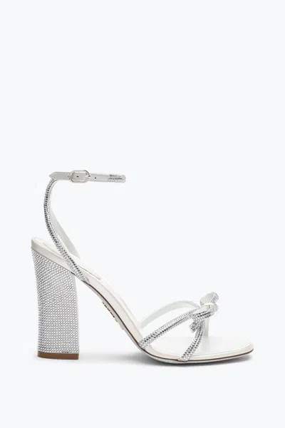 René Caovilla Nicole Ivory Sandal 105 In White