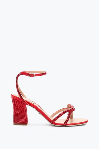 René Caovilla Nicole Red Sandal 80