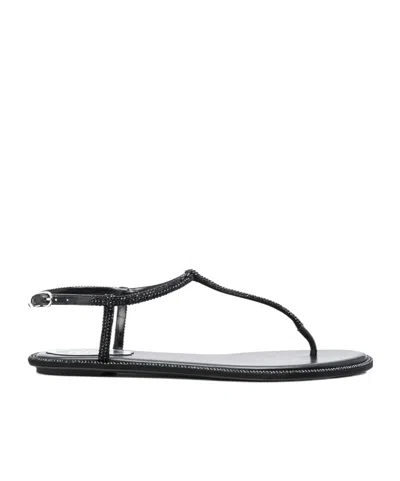 RENÉ CAOVILLA RENÉ CAOVILLA DIANA EMBELLISHED THONG SANDALS
