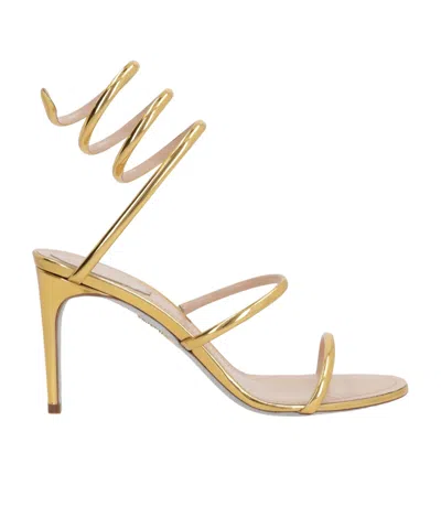 René Caovilla Open-toe High-heeled Sandals In Brown