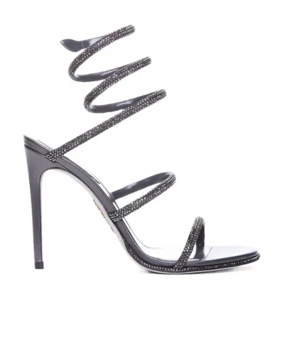 RENÉ CAOVILLA OPEN-TOE HIGH-HEELED SANDALS