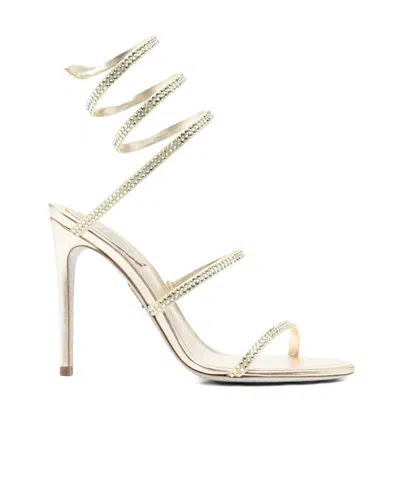 René Caovilla Open-toe High-heeled Sandals In Neutral