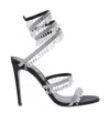 René Caovilla Chandelier 105 Rhinestone Embellished Sandals In White