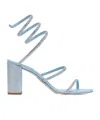 René Caovilla Open-toed High-heeled Sandals In Blue
