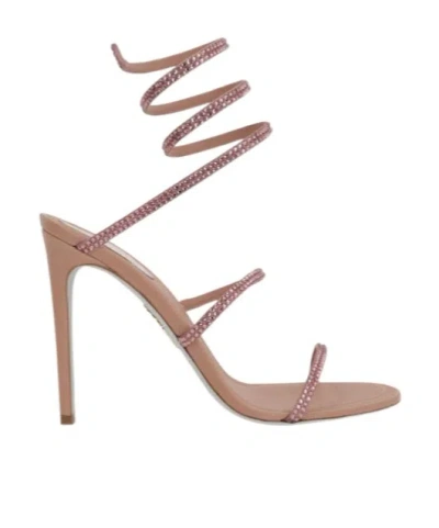 RENÉ CAOVILLA OPEN-TOED HIGH-HEELED SANDALS