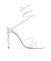 René Caovilla Crystal-embellished Wraparound 120mm Sandals In White