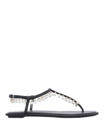 RENÉ CAOVILLA PEARLS DIANA SANDALS