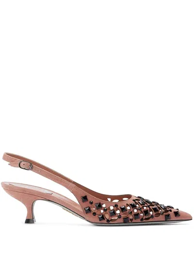 René Caovilla Petra Pumps In Pink