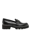 René Caovilla Morgana Embellished Leather Loafers In Black