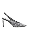 René Caovilla Rene Caovilla Gilda 80 Crystal Slingback In Black