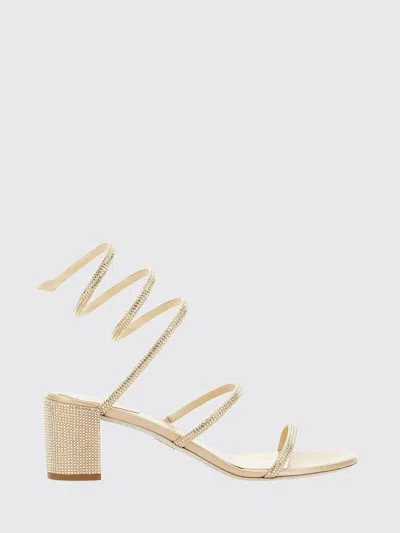 René Caovilla High Heel Shoes Rene Caovilla Woman Color Gold In Neutral