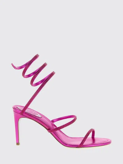 René Caovilla Heeled Sandal Rene Caovilla Woman Color Fuchsia In Pink