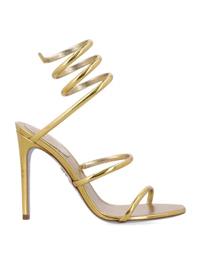René Caovilla Heeled Sandals Rene Caovilla Woman Color Gold In Grey