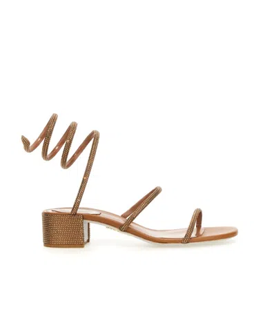 RENÉ CAOVILLA RENÉ CAOVILLA CLEO EMBELLISHED OPEN TOE SANDALS