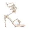 René Caovilla Margot 105 Crystal-embellished Sandals