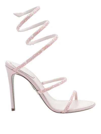 René Caovilla Rene Caovilla Rene' Caovilla Pink Cleo Pump Sandals