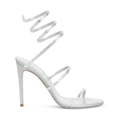René Caovilla Rene Caovilla Renè Caovilla Satin Sandals In White