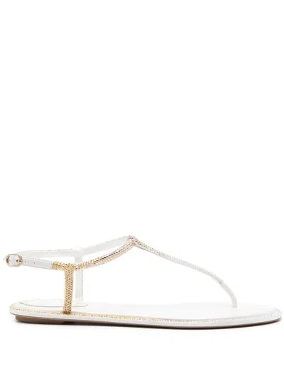 RENÉ CAOVILLA RHINESTIONE-EMBELLISHED SANDALS