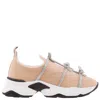 René Caovilla Rene Caovilla Rhinestone Bow Embellished Sneakers In Neutral