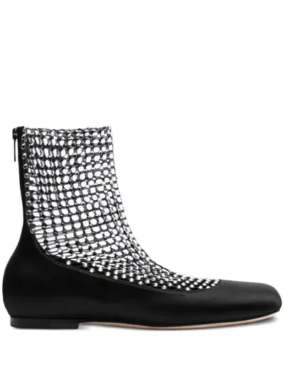 RENÉ CAOVILLA RHINESTONE-EMBELLISHED BALLERINA SHOES