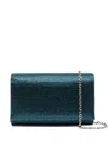 René Caovilla Rhinestone-embellished Clutch Bag In Blue
