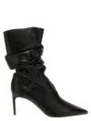 René Caovilla Crystal Nappa Ankle Boots