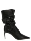 René Caovilla Crystal Nappa Ankle Boots