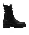 René Caovilla "biker Cleo Combat" Boot In Black
