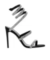 René Caovilla Rene Caovilla Woman Embellished Fabric Cleo Sandals In Black