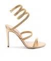 René Caovilla Round-headed High-heeled Sandals In Nude