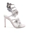 René Caovilla Round-headed High-heeled Sandals In White