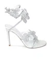 René Caovilla Round-headed High-heeled Sandals In White