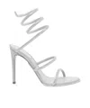 René Caovilla Cleo Crystal-embellished Satin Sandals