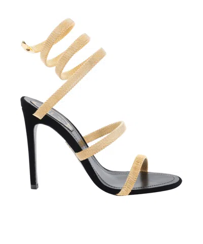 René Caovilla Round Toe High Heel Sandals