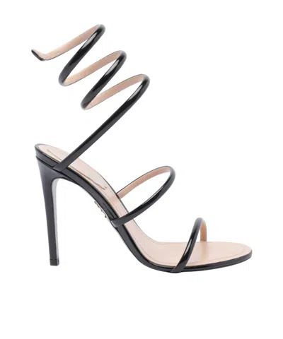 René Caovilla Round Toe High Heel Sandals