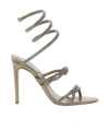 René Caovilla Round Toe High Heel Sandals