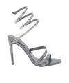 René Caovilla Round-toe High-heeled Sandals In Gray