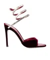 René Caovilla Round-toe High-heeled Sandals In Red