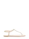 René Caovilla Diana Crystal-embellished Flat Sandals