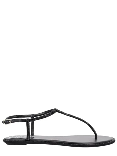 René Caovilla Rene Caovilla Elegant Flats For The Modern Woman In Black